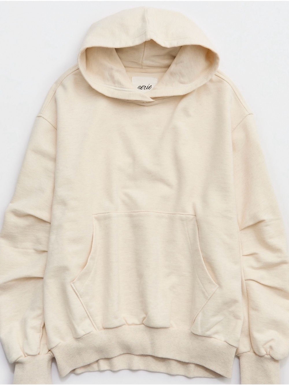 AERIE Jet Setter Hoodie color Heather Frost Bin#25